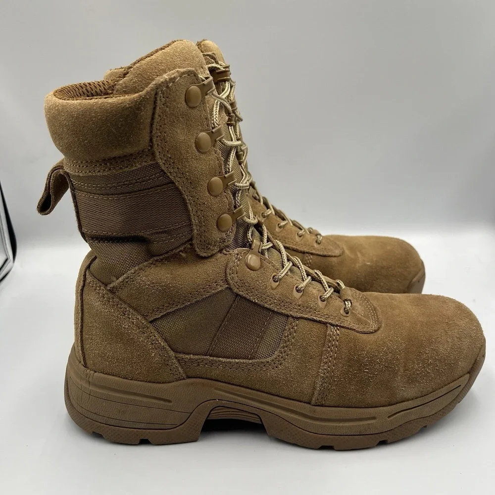 Propper Series 100 F4508 Men Tan Lace Up Military Boots AR670-1 Compliant 8.5M